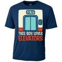 Elevator This Boy Loves Elevators Cooling Performance Crew T-Shirt