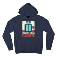 Elevator This Boy Loves Elevators Hoodie