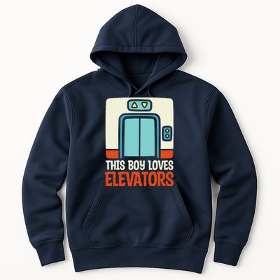 Elevator This Boy Loves Elevators Hoodie