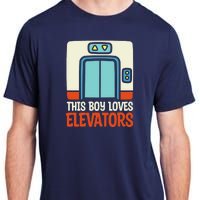 Elevator This Boy Loves Elevators Adult ChromaSoft Performance T-Shirt