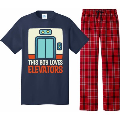 Elevator This Boy Loves Elevators Pajama Set