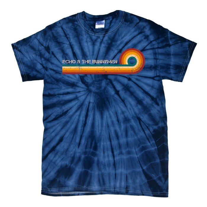 Echo & The Bunnyretro Stripes Musician Vintage Tie-Dye T-Shirt