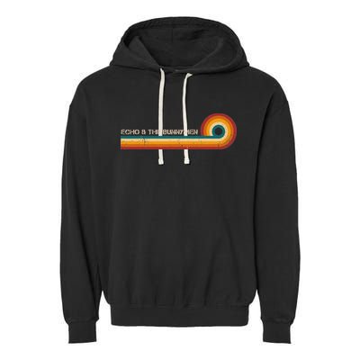 Echo & The Bunnymen Retro Stripes Musician Vintage Garment-Dyed Fleece Hoodie