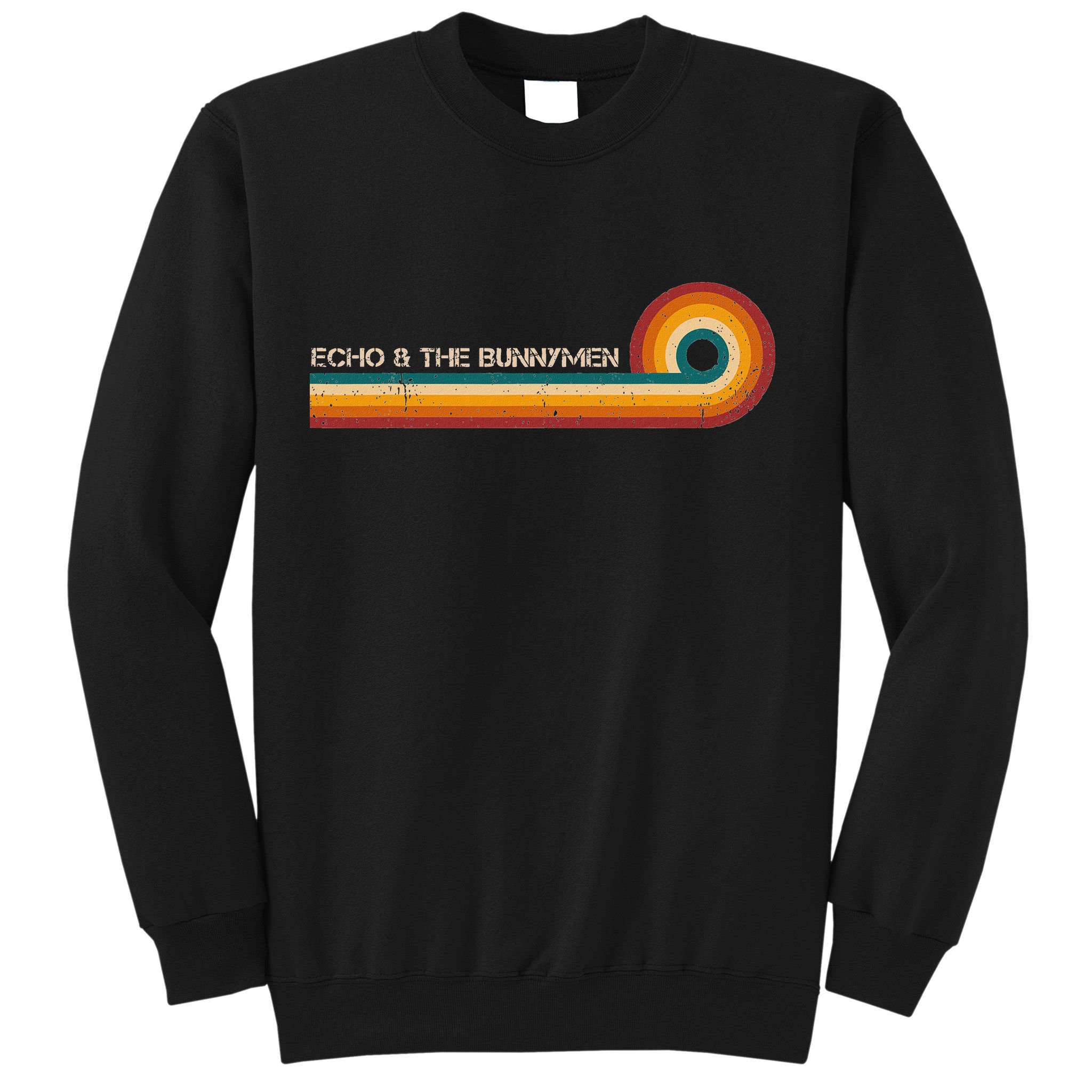 Echo & The Bunnymen Retro Stripes Musician Vintage Sweatshirt