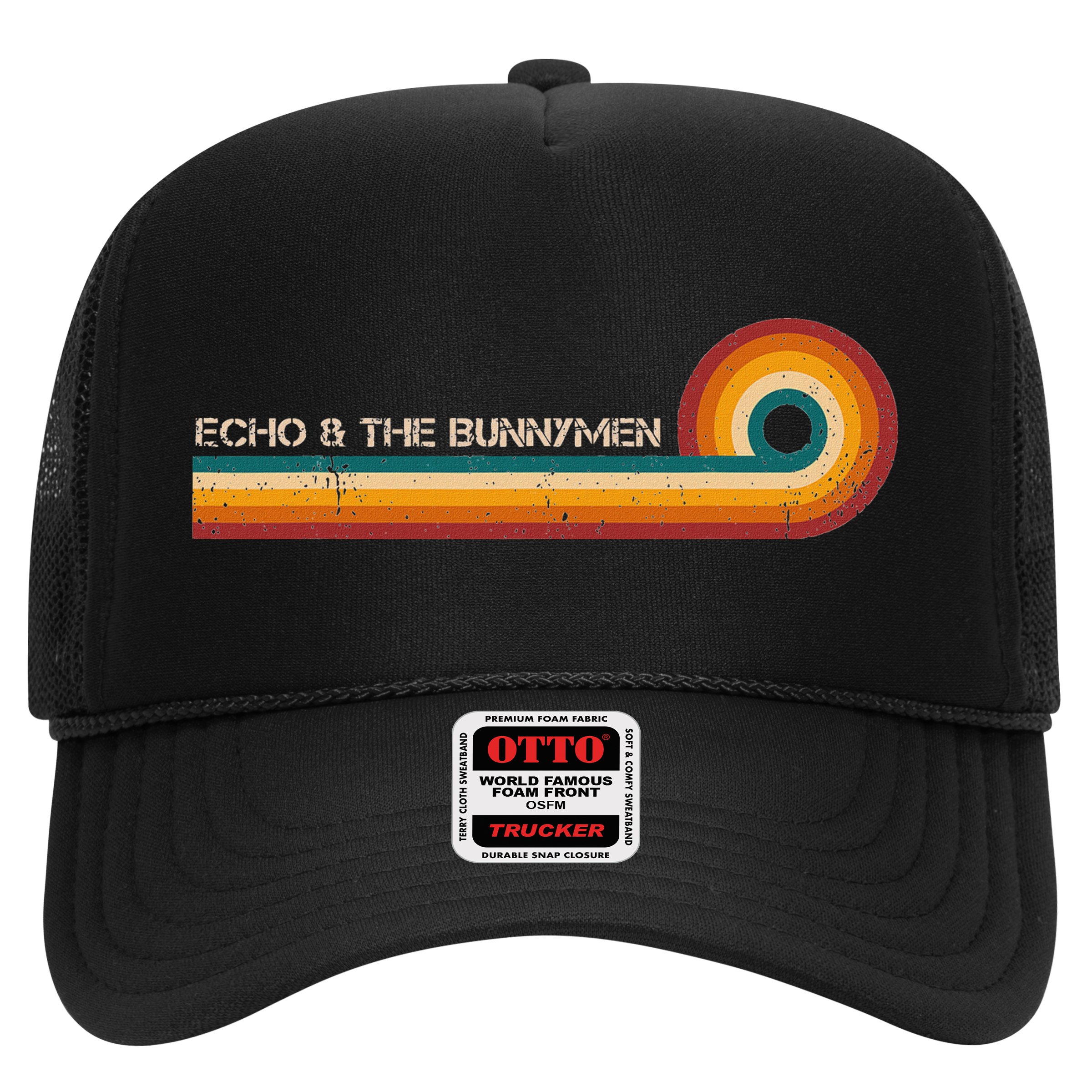 Echo & The Bunnymen Retro Stripes Musician Vintage Hat