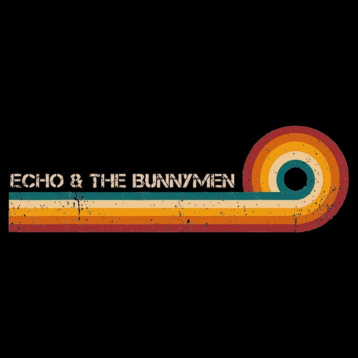 Echo & The Bunnymen Retro Stripes Musician Vintage Visor