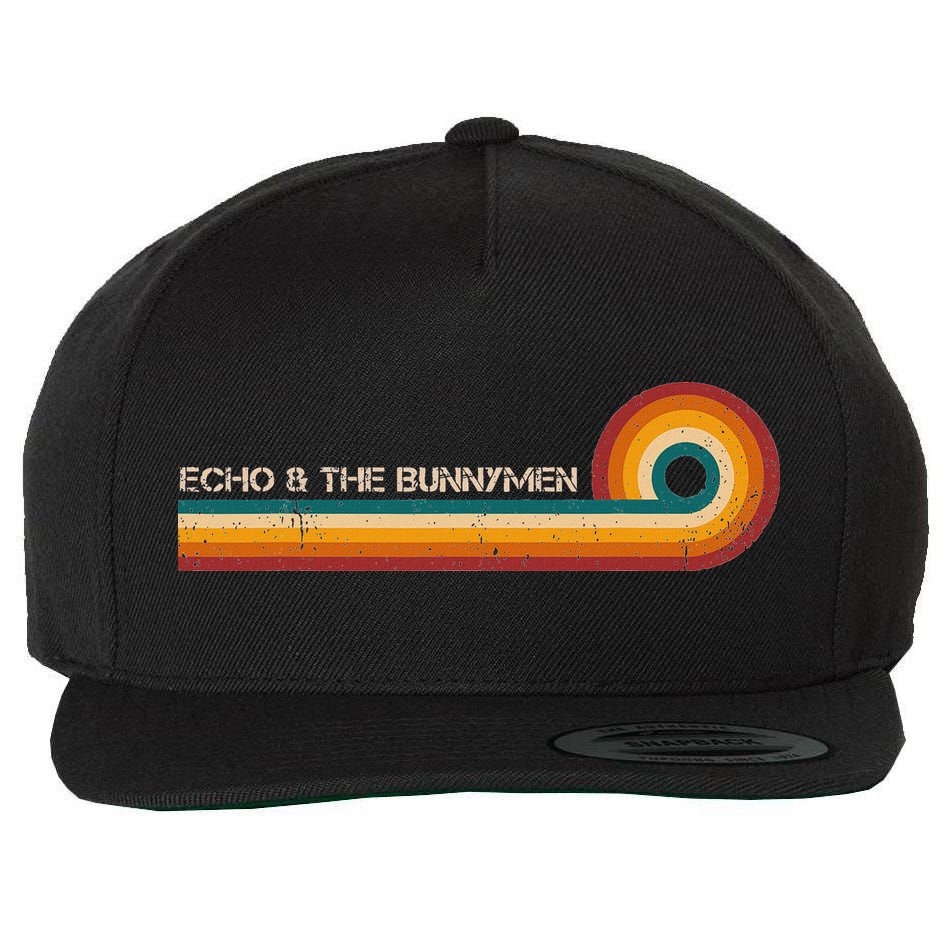 Echo & The Bunnymen Retro Stripes Musician Vintage Wool Snapback Cap