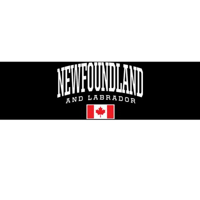 Eh Team Canadian Flag Newfoundland Labrador Canada Bumper Sticker