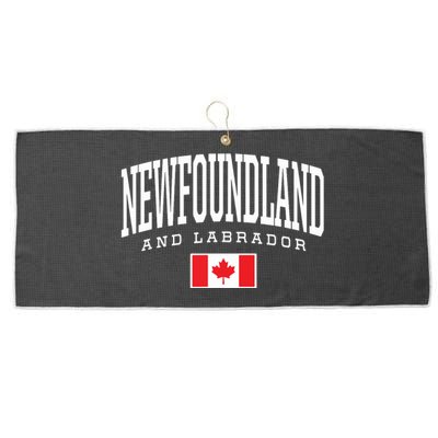 Eh Team Canadian Flag Newfoundland Labrador Canada Large Microfiber Waffle Golf Towel