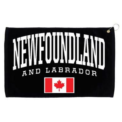 Eh Team Canadian Flag Newfoundland Labrador Canada Grommeted Golf Towel