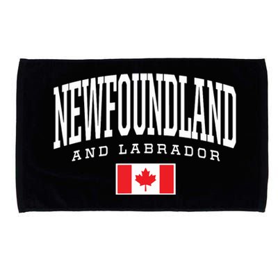 Eh Team Canadian Flag Newfoundland Labrador Canada Microfiber Hand Towel