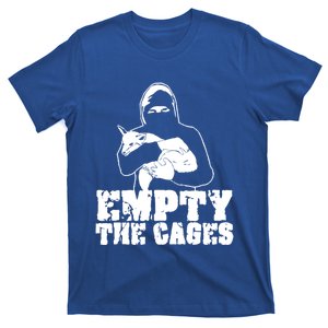 Empty The Cages Cute Gift Alf Animal Liberation Front Vegan Gift T-Shirt