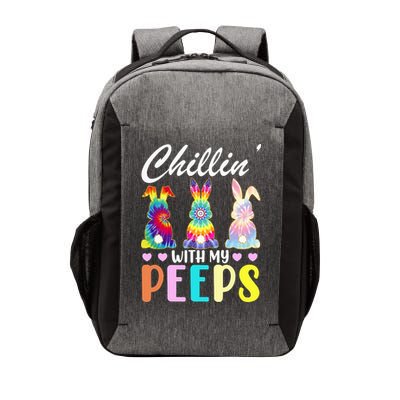 Easter Teacher Chillin With My Peeps Tie Dye Rabbit Vector Backpack