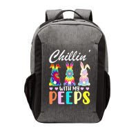 Easter Teacher Chillin With My Peeps Tie Dye Rabbit Vector Backpack