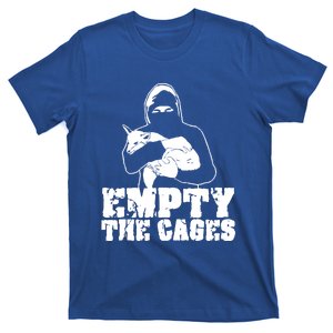 Empty The Cages Gift Alf Animal Liberation Front Vegan Gift T-Shirt