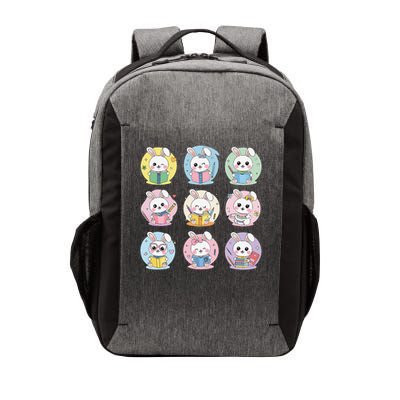 Easter Teacher Cute Bunny Reding Books Librarian Bookworm Vector Backpack