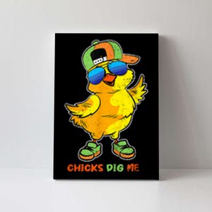 Easter Toddlers Chicks Dig Me Funny Egg Hunting Canvas