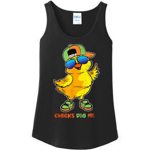 Easter Toddlers Chicks Dig Me Funny Egg Hunting Ladies Essential Tank