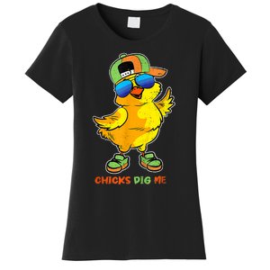 Easter Toddlers Chicks Dig Me Funny Egg Hunting Women's T-Shirt