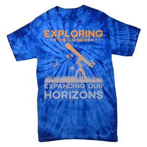 Explore The Cosmos Outer Space Exploration Astronomy Science Premium Tie-Dye T-Shirt