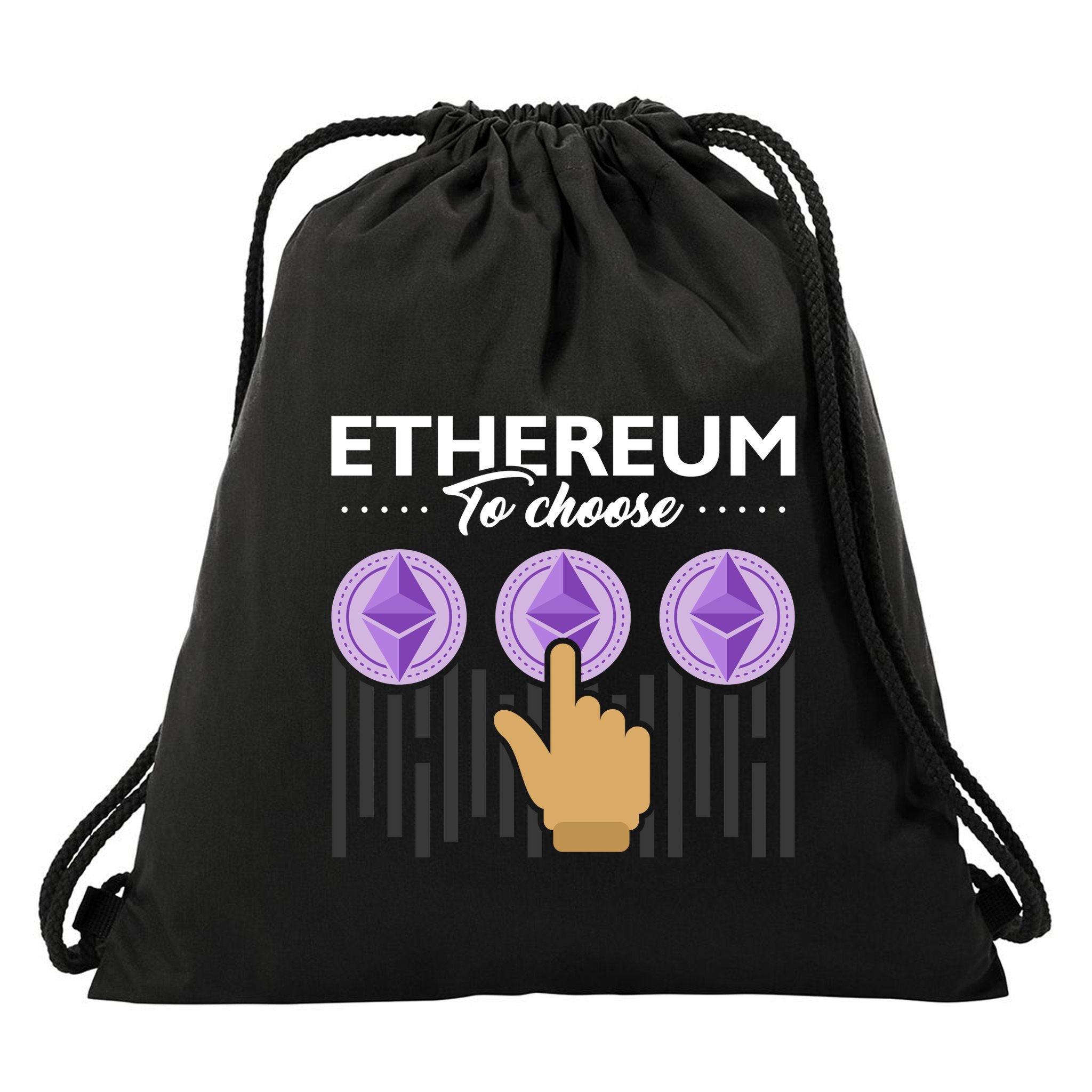 Ethereum To Choose Drawstring Bag