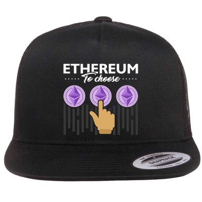 Ethereum To Choose Flat Bill Trucker Hat