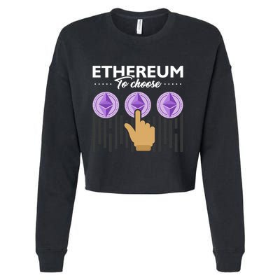 Ethereum To Choose Cropped Pullover Crew