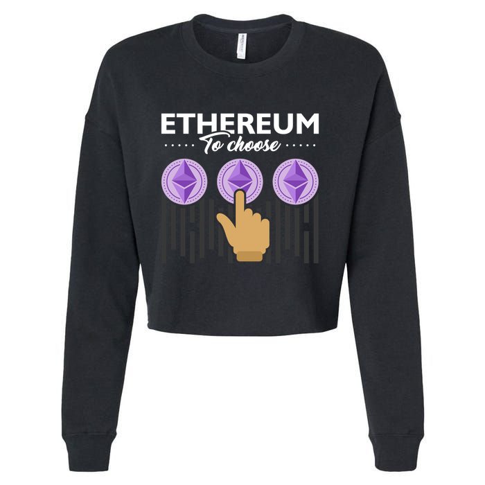 Ethereum To Choose Cropped Pullover Crew