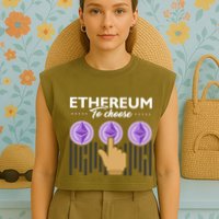Ethereum To Choose Garment-Dyed Women's Muscle Tee