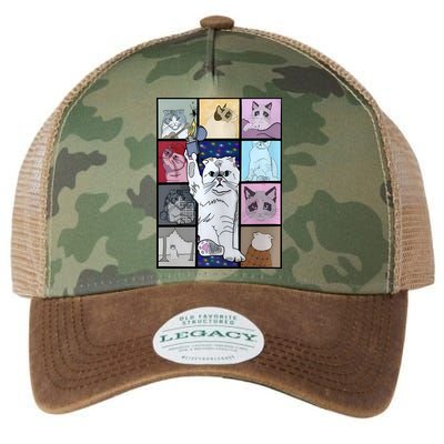 Eras Tour Cat Version TS Lover Gift Idea For Lover Fan Legacy Tie Dye Trucker Hat