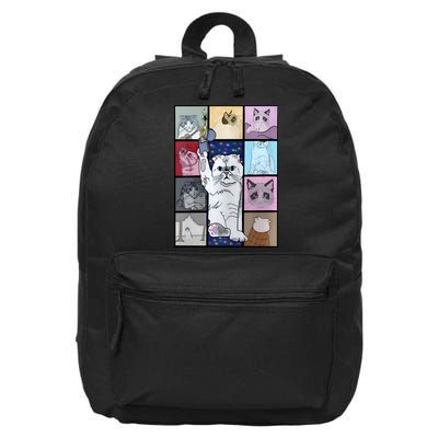 Eras Tour Cat Version TS Lover Gift Idea For Lover Fan 16 in Basic Backpack