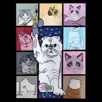 Eras Tour Cat Version TS Lover Gift Idea For Lover Fan 16 in Basic Backpack