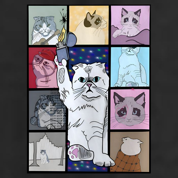 Eras Tour Cat Version TS Lover Gift Idea For Lover Fan 25L Jumbo Tote