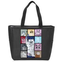 Eras Tour Cat Version TS Lover Gift Idea For Lover Fan Zip Tote Bag