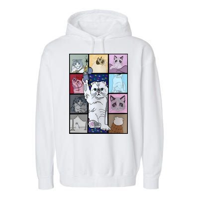 Eras Tour Cat Version TS Lover Gift Idea For Lover Fan Garment-Dyed Fleece Hoodie