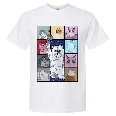 Eras Tour Cat Version TS Lover Gift Idea For Lover Fan Garment-Dyed Heavyweight T-Shirt