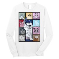 Eras Tour Cat Version TS Lover Gift Idea For Lover Fan Long Sleeve Shirt