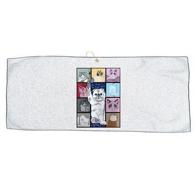 Eras Tour Cat Version TS Lover Gift Idea For Lover Fan Large Microfiber Waffle Golf Towel