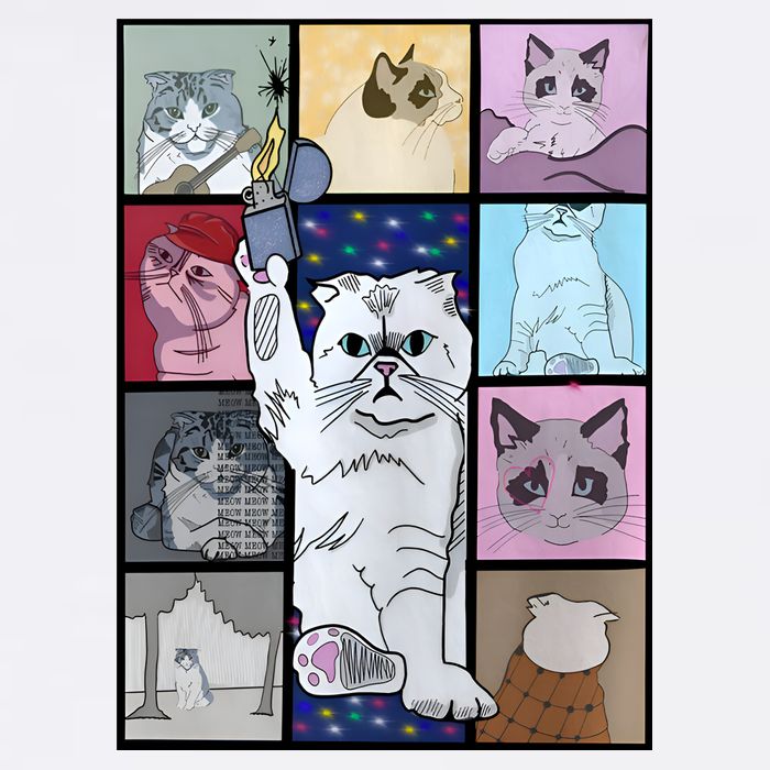Eras Tour Cat Version TS Lover Gift Idea For Lover Fan Baby Bodysuit