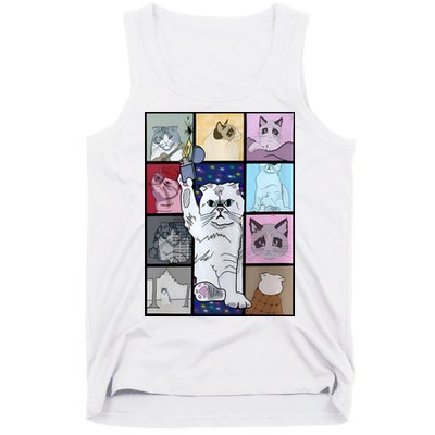Eras Tour Cat Version TS Lover Gift Idea For Lover Fan Tank Top