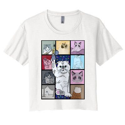 Eras Tour Cat Version TS Lover Gift Idea For Lover Fan Crop Top