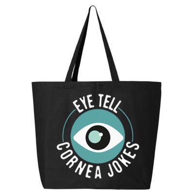 Eye Tell Cornea Jokes Optometrist Ophthalmic Optician 25L Jumbo Tote