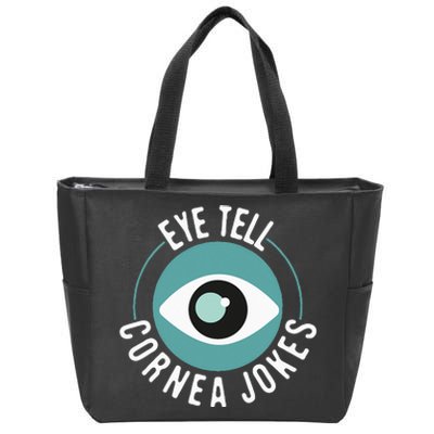 Eye Tell Cornea Jokes Optometrist Ophthalmic Optician Zip Tote Bag