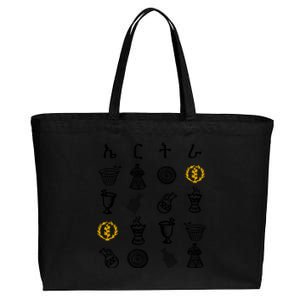 Eritrean Traditional Clothes Habesha Decoration Eritrea Cotton Canvas Jumbo Tote