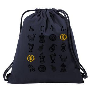 Eritrean Traditional Clothes Habesha Decoration Eritrea Drawstring Bag