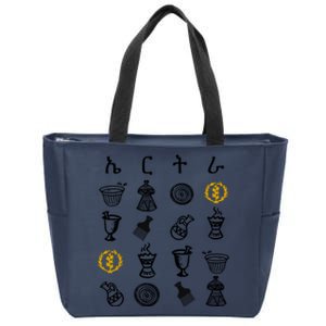 Eritrean Traditional Clothes Habesha Decoration Eritrea Zip Tote Bag