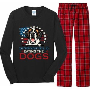 Eating The Dog Saint Bernard In Springfield Election Long Sleeve Pajama Set