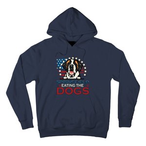 Eating The Dog Saint Bernard In Springfield Election Hoodie