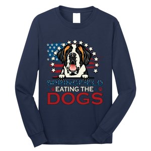 Eating The Dog Saint Bernard In Springfield Election Long Sleeve Shirt