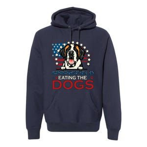 Eating The Dog Saint Bernard In Springfield Election Premium Hoodie